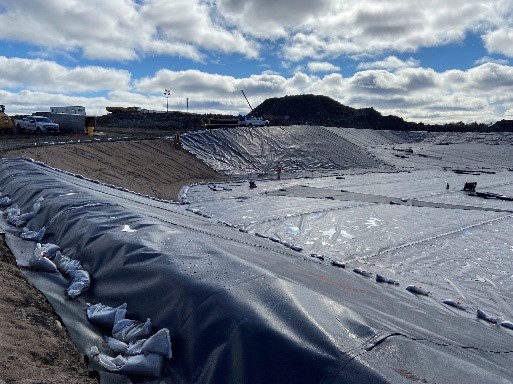 Mine Waste Rock Pad with Enviro Liner 1